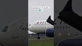 Delta Airbus A330-900neo (N409DX) Takeoff Amsterdam To Seattle 🌎