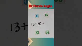 Number puzzles,puzzle angka,penambahan angka #shorts #matematika #short