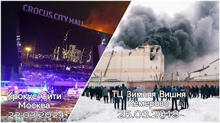 Крокус Сити Москва мои соболезнования. И прошлые воспоминания о пожаре в Зимней вишне