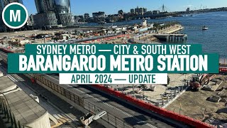 Barangaroo Station Sydney Metro — April 2024