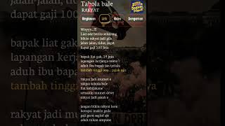 Download Lagu Lirik Viral Tiktok. Tabola Bale Versi Rakyat Indonesia Merdeka #liriklagu #trending #demo #dpr MP3