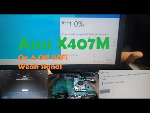 Asus X407M Laptop On and Off WiFi Bios Update Issue by inpuTekPH