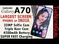 Samsung Galaxy A70 - Unboxing &amp; Overview In HINDI