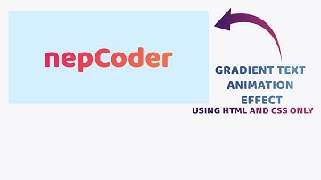 Gradient Text Animation Effect Using HTML and CSS Only