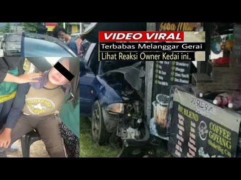 Tiang Letrik Jadi Penyelamat Gadis | Kereta Terbabas Dan Melanggar Gerai Tepi Jalan #viral #wiraevo