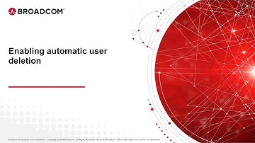Enabling automatic user deletion