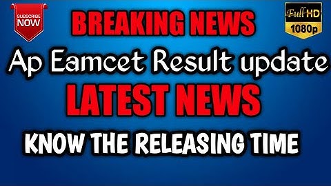 AP EAMCET 2020 RESULTS LATEST UPDATES ABOUT TIME //KNOW THE RESULT TIME FROM VIDEO