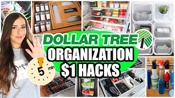 Dollar Tree Organization Hacks (Organize in 5 minutes with these PRACTICAL IDEAS!)
