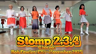 STOMP 2,3,4 / LINE DANCE / CHOREO ROB FOWLER (ES) / IMPROVER