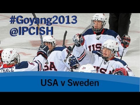 Ice sledge hockey - USA v Sweden - 2013 IPC Ice Sledge Hockey World Championships A Pool Goyang