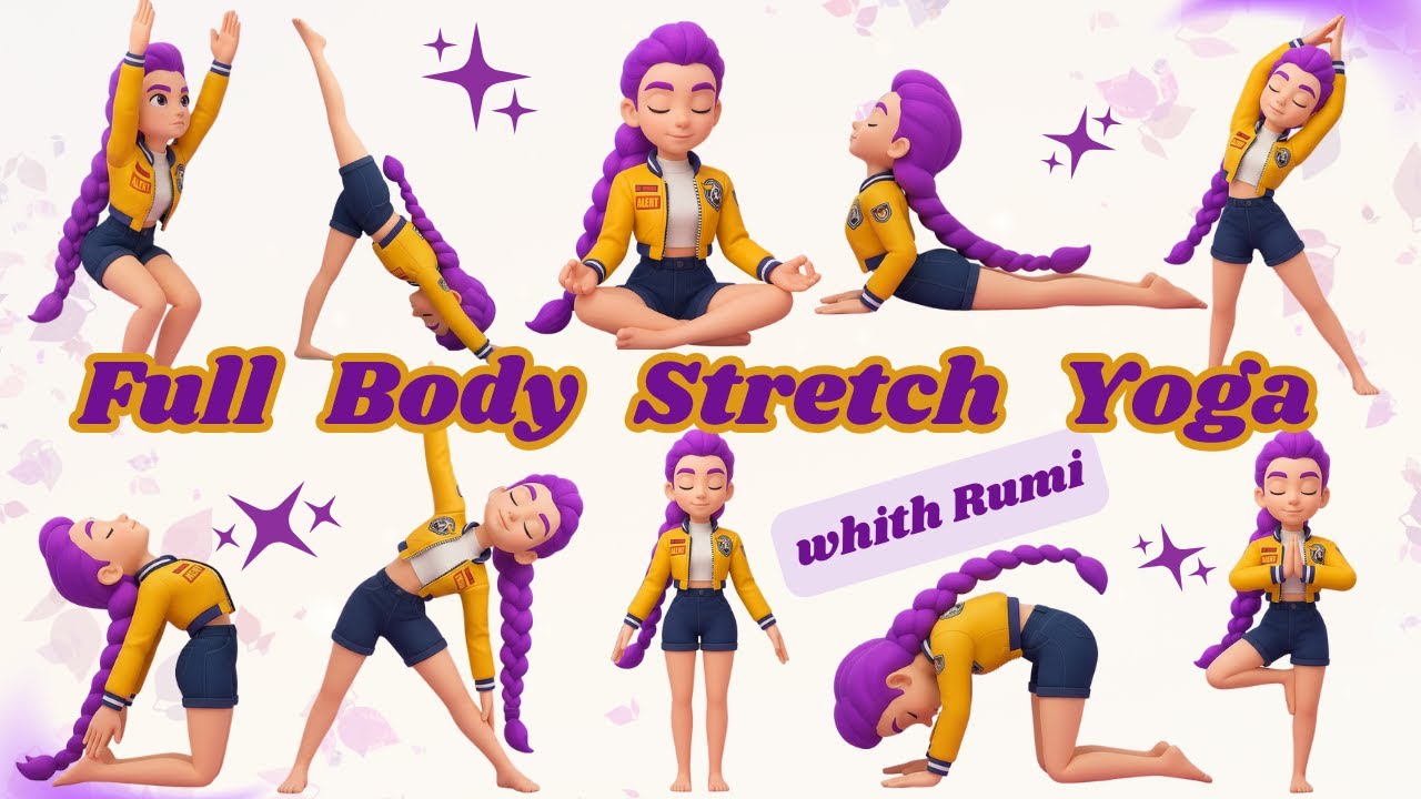 Yoga for Flexibility | Yoga for Kids | Improve Posture | Rainbow Yoga | yoga with Laya