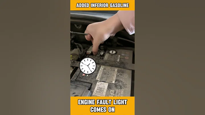 Release the negative terminal of the battery for 10 seconds and the engine fault light will go out.