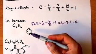 Degree of Unsaturation Number of Rings and Pi Bonds