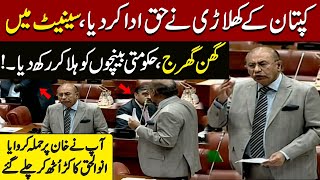 PTI Senator Mohsin Aziz Fiery Speech In Senate Anwar Ul Haq Kakar Uth Kar Chaly Gaye | Pakistan News