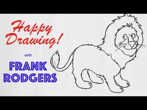Comment dessiner un Lion Cartoon - Illustration en direct avec Frank Rodgers