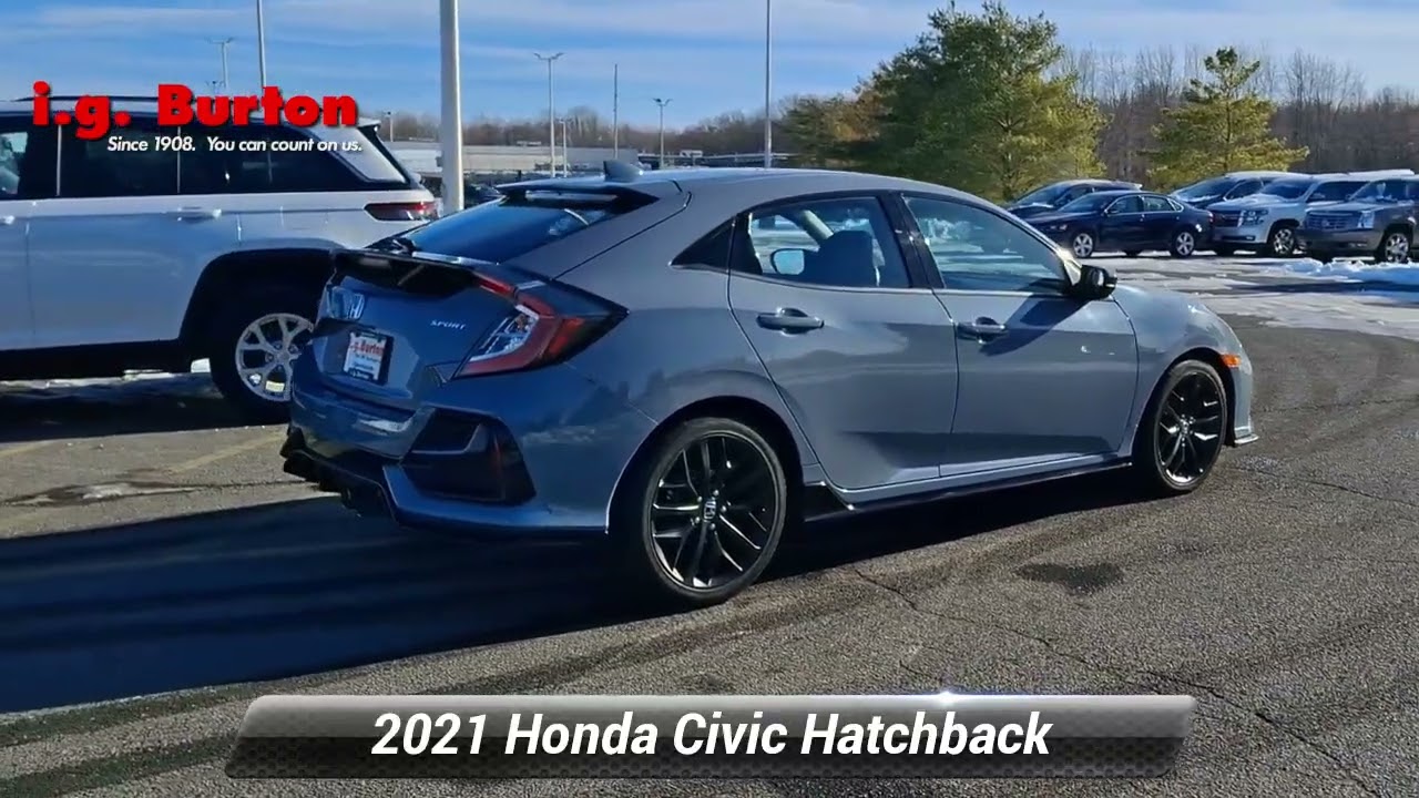 Used 2021 Honda Civic Hatchback Sport, Dover, DE T261237A