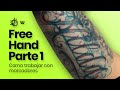 Aprende a hacer un tatuaje en estilo FREEHAND y LETTERING basica | Parte #1