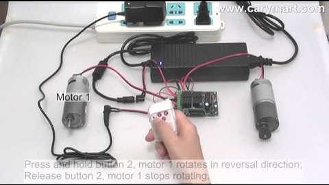 4 Channel Remote Control Switch Controls 2 Motors to Rotate in Positive and Reversal Direction