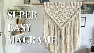 Super EASY MACRAME wall hanging ideal for beginners