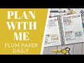 PLAN WITH ME | A5 Plum Paper Daily Planner!