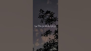 "إِنَّ اللَّهَ لَا يَغْفِرُ أَنْ يُشْرَكَ بِهِ"  (القارئ:محمد ايوب) #اكسبلور #حالات_واتساب