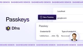 Dfns Demos | Passkeys