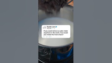 lf you could remove a cubic meter anywhere in the worid, how would you create the most chaos?#reddit