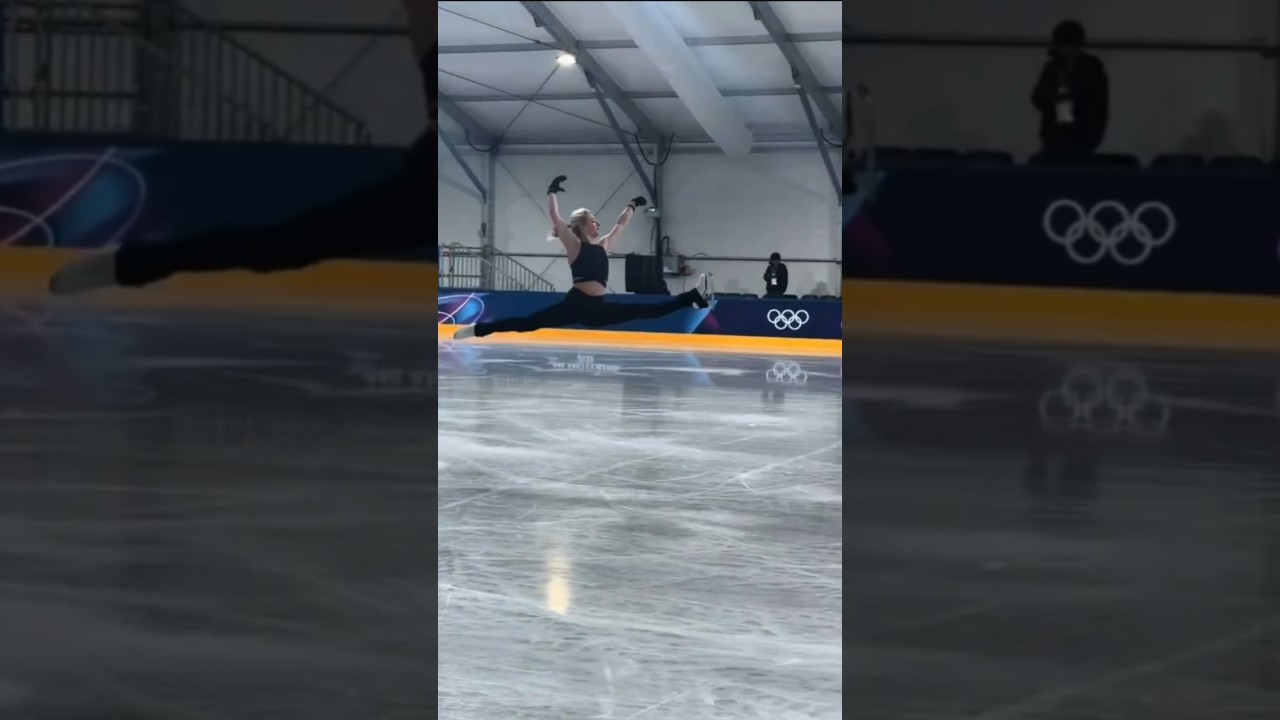 тренировка с 3А Эмбер Гленн🇺🇸👀 надеюсь увидеть Эмбер в команднике Олимпиады🙏