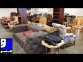 GOODWILL FURNITURE SOFAS COUCHES TABLES ARMCHAIRS SHOP WITH ME SHOPPING STORE WALK THROUGH