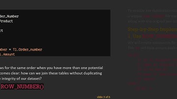 Resolving SQL Server Table Join Duplication Issues with ROW_NUMBER Function