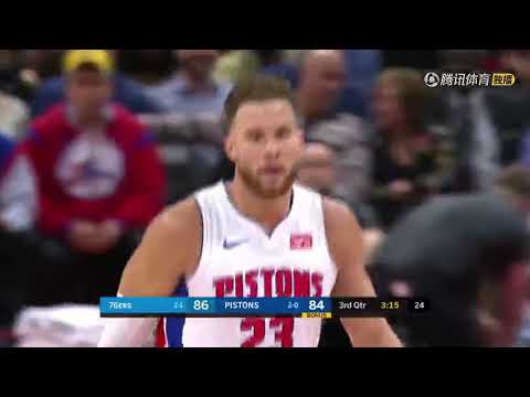 【18-19NBA常規賽】2018-10-24 活塞 vs 76人丨賽季第一個50分！格里芬準絕殺 活塞加時險勝76人