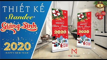 Thiết Kế Standee Mùa Giáng Sinh | CorelDraw  | Photoshop