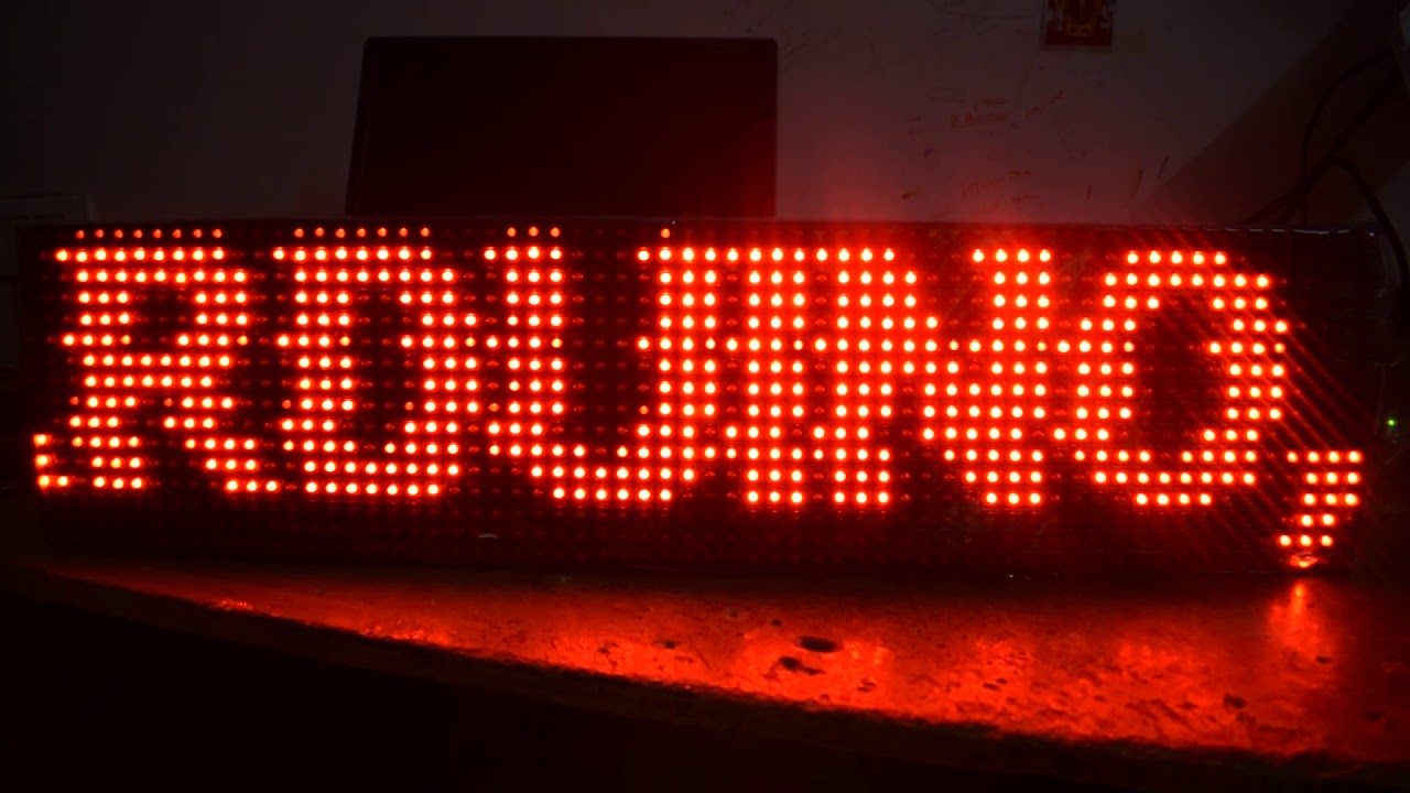 P10 LED Display with Arduino Nano - YouTube