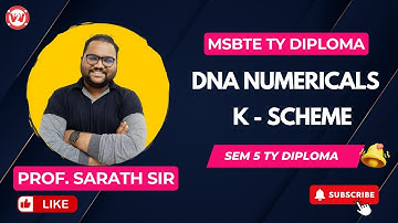 DNA Numericals | Mode - Part 1 | Step-by-Step Explanation | DNA | TY Diploma | By Sharath Sir