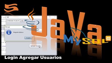 5.0.-  Login con Java y Mysql Insertar usuarios a base de datos