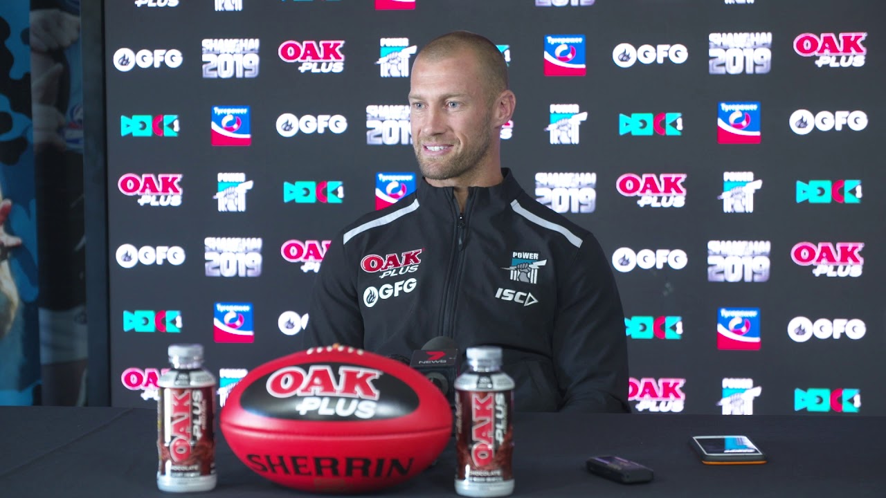 Scott Thompson press conference: 1 April 2019 port power fixture