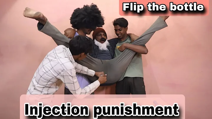 Bottle flip hand stand fun injectionpunishment |sui wala injection funny video |injection wala