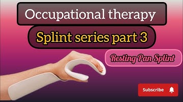 Resting Pan Splint (splint series part 3) #occupationaltherapystudent #splintseries