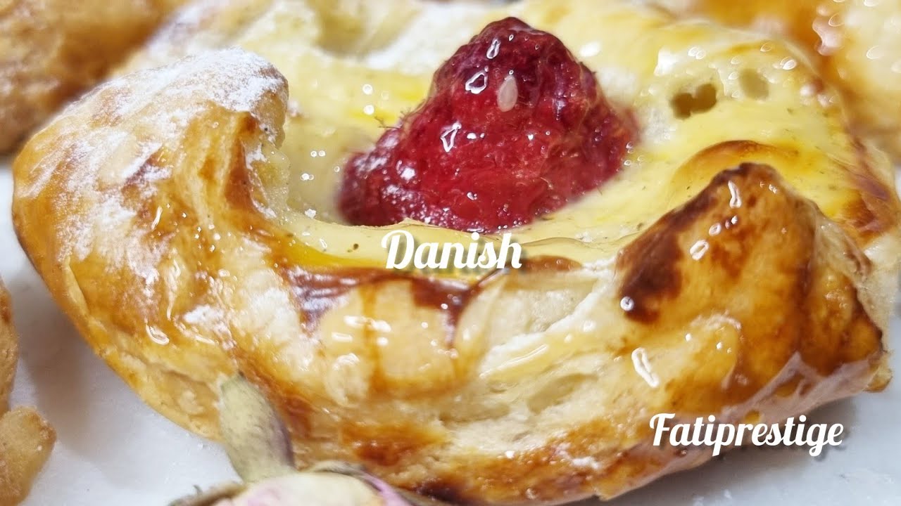 quick Easy  & yummy raspberry danish recipe  # Asmr