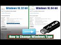 How to Upgrade Windows type 32-bit to 64-bit | Install windows 10 using bootable USB drive