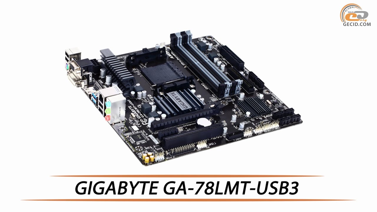 ⁣GIGABYTE GA-78LMT-USB3 - видеообзор бюджетной материнской платы