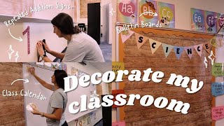 Decorate my Classroom with me | Third Year |