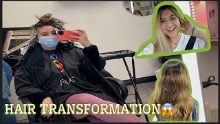 GOING FULL BLONDE FOR THE FIRST TIME 😱 *HAIR TRANSFORMATION*