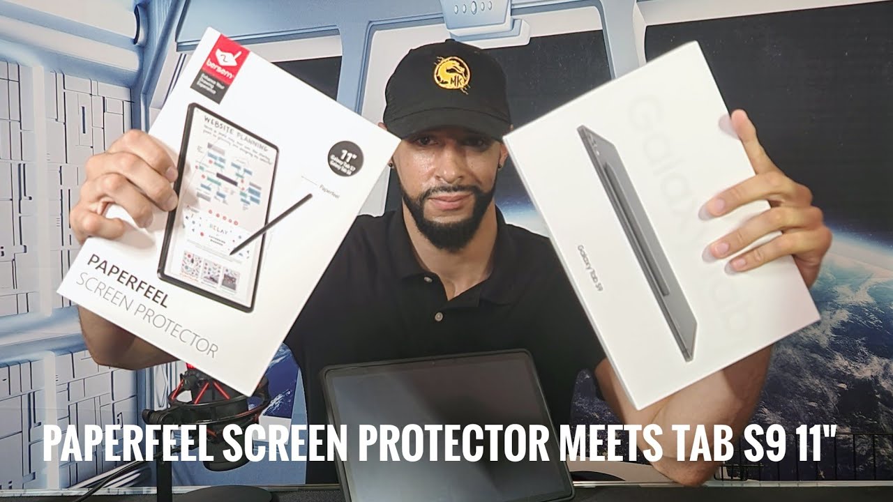 •Samsung Galaxy Tab S9 11" Bersem Paperfeel Screen Protector Unbox