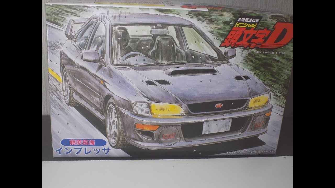 Unboxing Subaru Impreza Wrx Sti Initial D 1 24 Fujimi Youtube