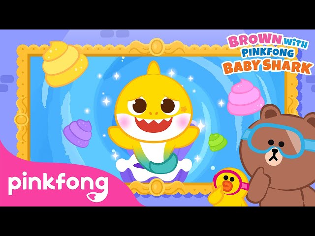 Baby Shark, The Thinker : What's the Matter, Baby Shark? | Potty Song | LINE Friends & Pinkfong class=