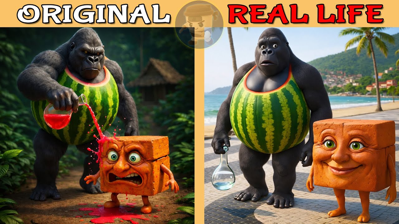 Brainrot Love Transformation 💔❤️ | Original vs Real Life | Brainrot Animation