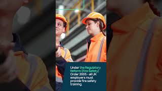 Fire safety training is a legal requirement for UK employers.