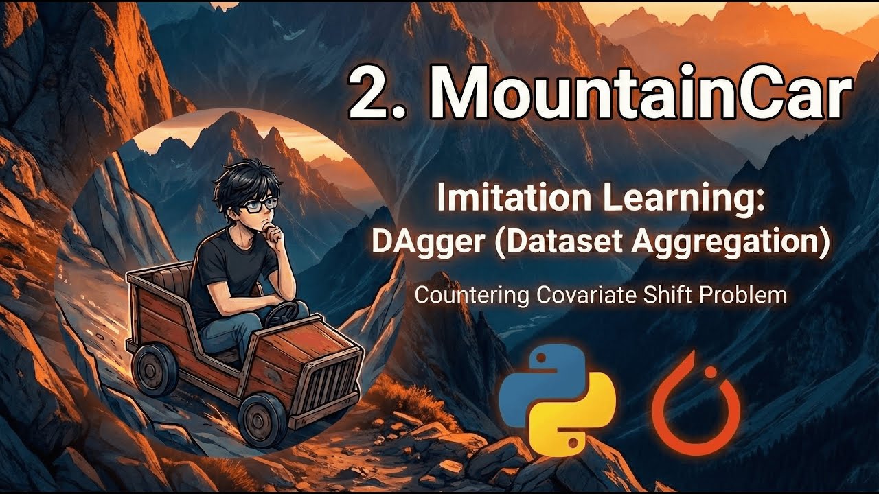 MountainCar Solved! Dataset Aggregation (DAgger) - RL #2