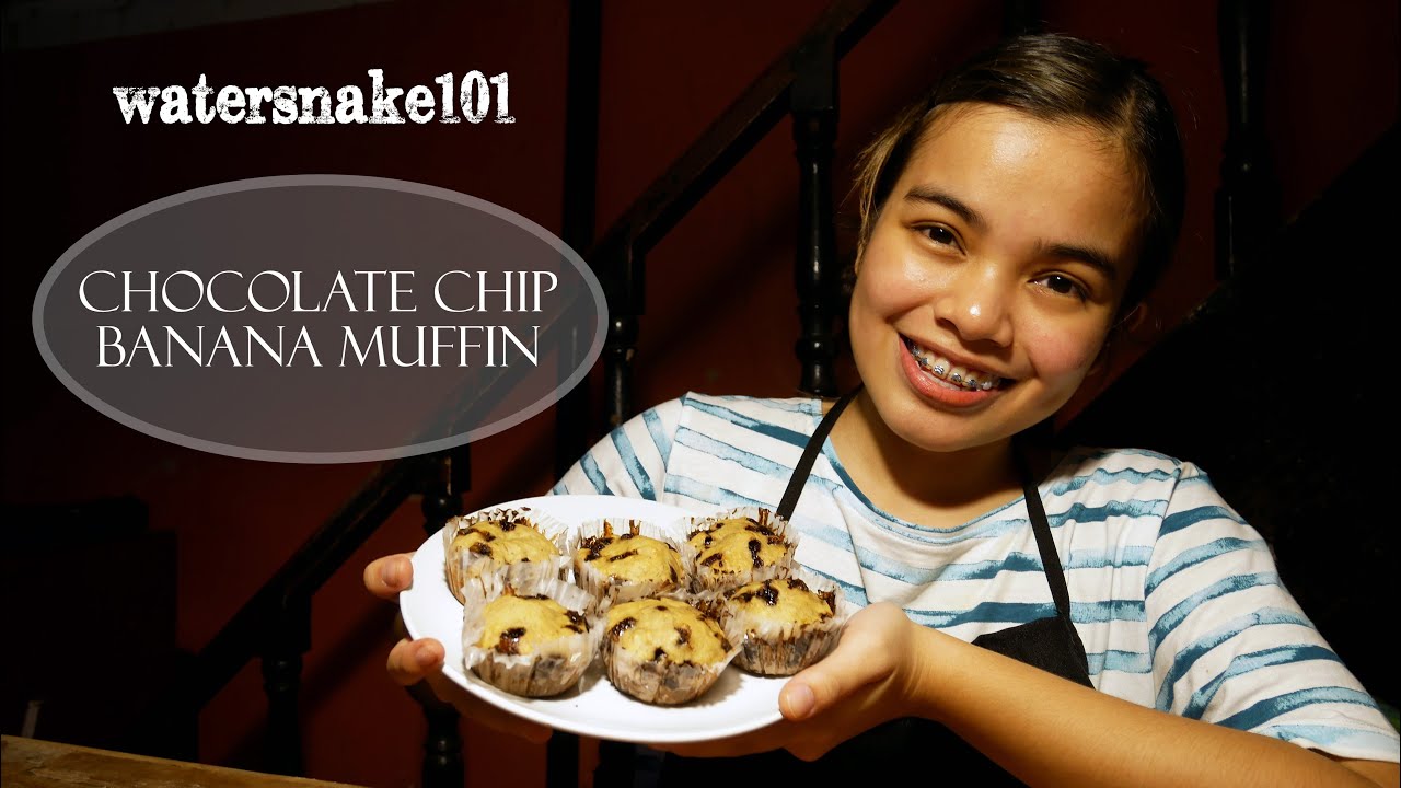 How to Bake Chocolate Chip Banana Muffin │Water Snake 101
